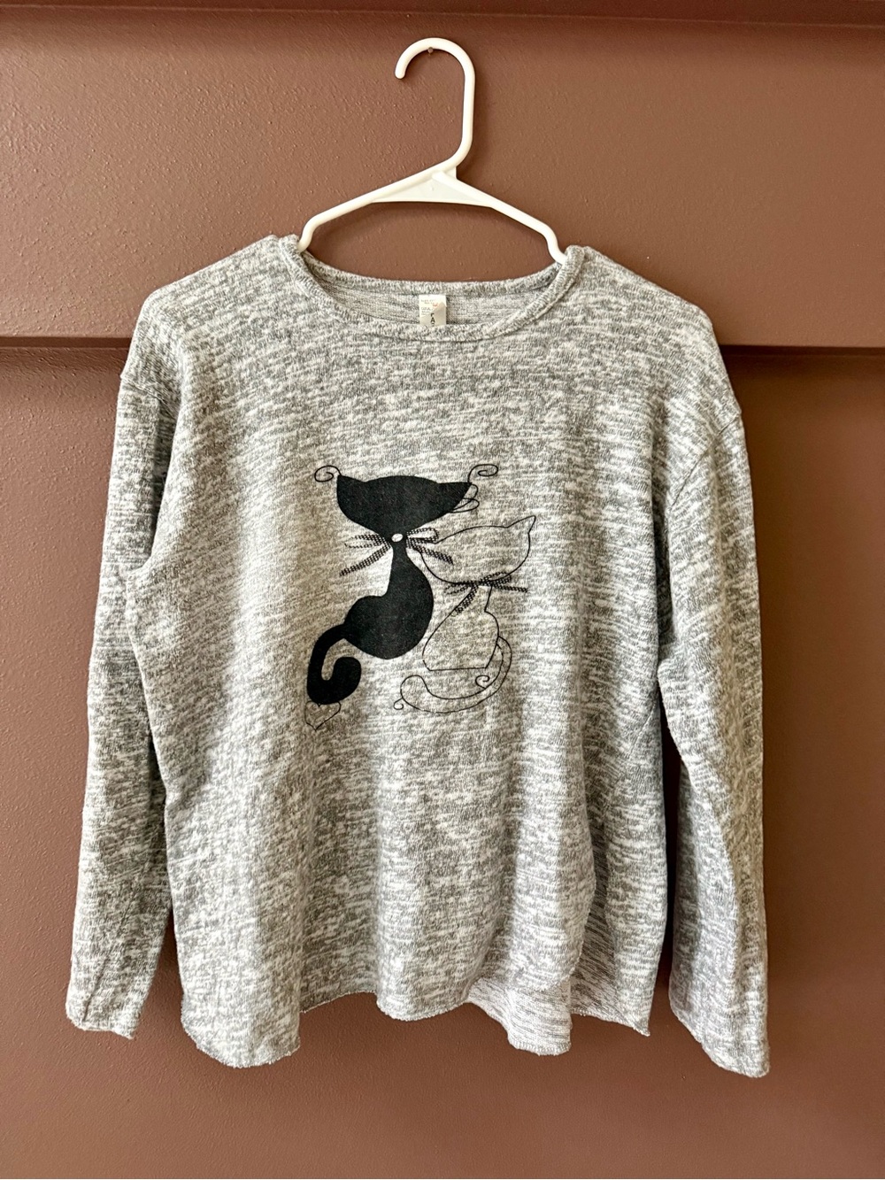 Cozy Knit Long-Sleeve Top - size M